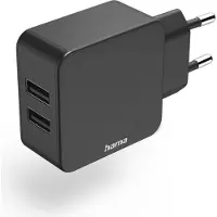 Hama Netadapter - NR - Dubbele USB-A oplader - 2 x 2,4 A - Universeel - 12 W