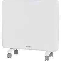 Auronic Convectorkachel - 1000W - Elektrische Verwarming - 3 Standen - Metalen Paneelverwarming - Vrijstaand - Wielen - Wit