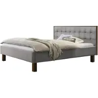 Hasena Noah gestoffeerd bed massief hout 100% polyester incl. Midtrever