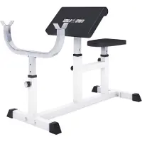 Gorilla Sports Biceps curlbank wit
