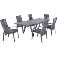LC Garden Diwo verstelbare stoel van aluminium/touw, incl. zitkussen van Sunbrella-stof