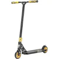 Star Scooter STAR- SCOOT ER Free style Aluminium Jump Stunt Scoot er / 120mm Wielen / Zwart Goud