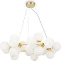 Maytoni Dallas hanglamp, hanglamp, 25x G9, mat goudkleurig