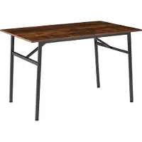 TecTake - Eettafel "Swansea" industrieel - donkerbruin - afm. LxBxH : ca. 120 x 75 x 76 cm - 404334
