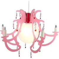 Niermann Standby Kinderkamer hanglamp LÜSTER, dimbaar, paars / roze / rose, Kinderkamer, Hout, hanglamp