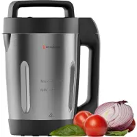 Kitchenbrothers Soepmaker - Blender - tot 800W - 1.6L - RVS/Zwart