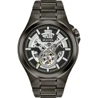 Bulova Maquina Automaat Herenhorloge 98A179 Zwart