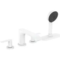 Hansgrohe Badrandmengkraan vivenis 4-gats met sbox mat wit