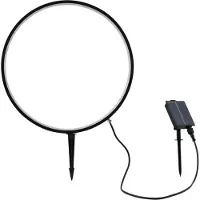 LINDBY LED grondspies lamp Syrene, 45 cm, zwart, aluminium Syrene, zwart, Aluminium, Modern