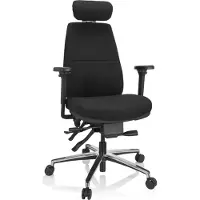 Hjh OFFICE Bureaustoel PHOENIX PRO I Stof zwart
