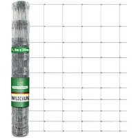 Floordirekt Wildafsluiting. Robuuste omheining. Verzinkt. Middenbreedte van het gaas: 15 cm. Hoogte: 120 cm. Lengte: 50 meter