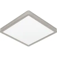 Eglo Plafonniere Ip44 Fueva 6 Z Vierkant Rvs 29 5x29 5cm