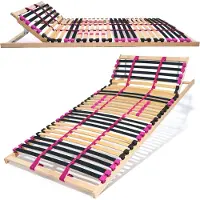 Coemo Lattenbodem “PINK DREAM” – 7-Zones – 28 Flexibele Latten – Verstelbaar Hoofdeinde – Geschikt voor alle matrastypes – 120x200 cm