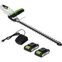 TRUTZHOLM Accu Heggenschaar 20V met 2x 2Ah Batterij & Lader - 52cm Snoerloze Heggentrimmer - Heavy Duty Duopack Struikschaar