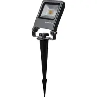 Osram 4099854585838 ENDURA Garden Flood Spike 10W 3000K LED-tuinspot LED-module LED vast ingebouwd 10 W Donkergrijs