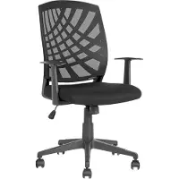 Beliani BONNY - Bureaustoel - Zwart - Polyester