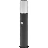 Ledvance Endura Classic Figo tuinpadverlichting, sensor Zylinder, dimbaar, zwart, Roestvrij staal