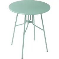 Beliani ANCONA - Tuintafel - Lichtgroen - 90 cm - Aluminium