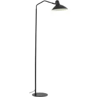 LINDBY Vloerlampe , Adrik, Zwart, Woonkamer, Metaal, Modern