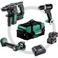 Metabo Combo Set 3.1.1 | Accu machineset 18V in gereedschapstas met BS 18 L BL, CC 18 LTX BL en BH 18 LTX BL 16 (2x 4.0Ah accu + lader) - 685235000