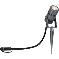 Paulmann Plug & Shine LED prikspot Radon Radon, dimbaar, alu / grijs / zink, Aluminium