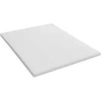 Vente-unique Dekmatras 160 x 200 cm met afneembaar hoes, schuim en bamboe tijk, dikte 5 cm - KORAGA van YSMÉE