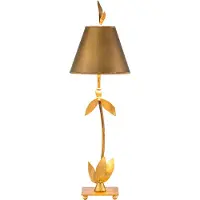 Flambeau LED Tafellamp Red Bell | 1X E27 Max 60W | Gold Leaf