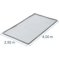 Proplus Grondzeil Opblaasbaar - 2,50x4,00M - Waterdicht PVC - Grijs