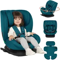 Lionelo Bastiaan i-Size autostoeltje, geschikt vanaf de geboorte tot 12 jaar, van 0 kg tot 36 kg, i-Size, Isofix + Top Tether - Indigo blauw