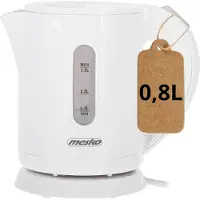 Mesko MS 1376 - Waterkoker - kunststof - camping - klein formaat - 0.8 liter