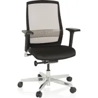 Hjh OFFICE FOUNTAINE - High end bureaustoel Zwart