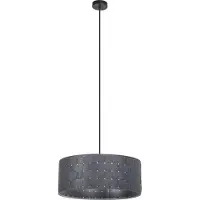 Osram Hanglamp Decor Felt Weaving, dimbaar, alu / grijs / zink, Woon-/ Eetkamer, Textiel / Stof / Zijde, Hanglamp