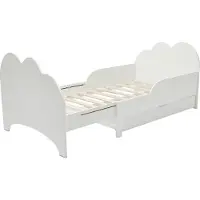 Vente-unique Meegroeibed hout wit 90 x 200 cm, 90 x 140 cm