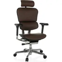 Hjh OFFICE Bureaustoel / Directiestoel ERGOHUMAN GEN2 Leder donkerbruin