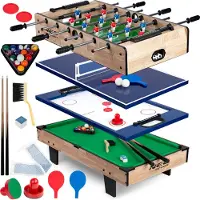 Neo-Sport NS-800 – 4-in-1 Multi-Speltafel – Houten Design