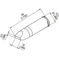 Ersa 0242CDLF100 Soldeerpunt Beitelvorm Grootte soldeerpunt 10 mm Inhoud: 1 stuk(s)