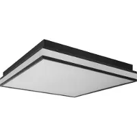 Osram SMART+ Matter Magnet LED-plafondlamp, zwart, 450x450mm, 42W, 2500lm, kleurtemperatuur 3000-6500K, WiFi, compatibel met Alexa