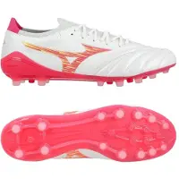 Mizuno Morelia Neo IV Beta Made in Japan AG Blazing Flair - Wit/Roze Tetra/Roze
