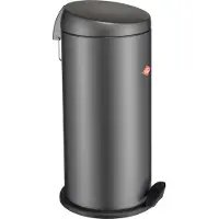 Wesco Capboy Maxi Prullenbak | Pedaalemmer | 22 Liter | Metaal - Mat grafiet | Afvalemmer - Made in Germany