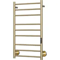 TVS Design Plus 9 elektrische handdoekradiator goud geborsteld 50x86cm