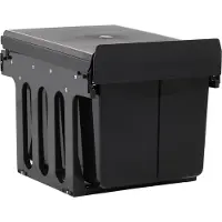 vidaXL Inbouwprullenbak uittrekbaar soft-close 48 L