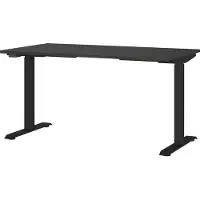 Germania GW-Mailand Hoogteverstelbaar Zit-sta-bureau Grafiet T-Voet 1,400 (B) x 800 (D) x 1,200 (H) mm Spaanplaat, metaal