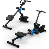 Capital Sports roeitrainer voor thuis, opklapbaar met magnetische weerstand, opklapbare rowshaper voor krachttraining met LCD-display, 8-traps magnetische roeimachine voor thuis
