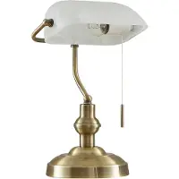 LINDBY Tafellampe , Profina, Brons / Oudmessing, Woonkamer, Metaal, Antiek