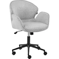 Beliani BELMAR - Bureaustoel - Grijs - Polyester