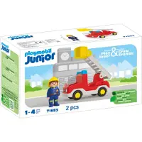 Playmobil Junior: Fire Truck Transparant Kinderen