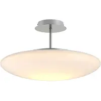 LINDBY Plafondlamp , Gunda, dimbare, Wit, Woonkamer, Glas, Modern