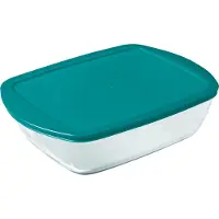 Pyrex - Cook & Store Schaal Rechthoek - Inclusief Deksel - 1,1l