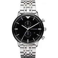 Emporio Armani Analoog horloge zwart / zilver