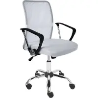 Beliani BEST - Bureaustoel - Gebroken wit - Mesh